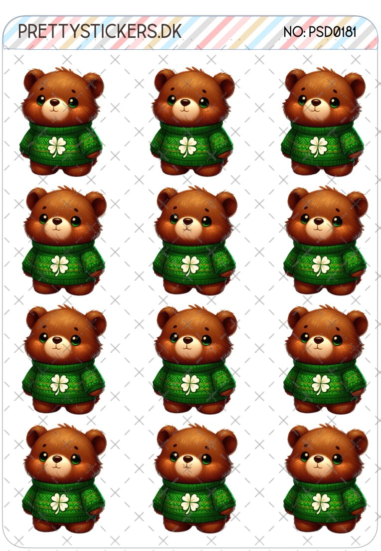St. Patricks Bear- PSD0181