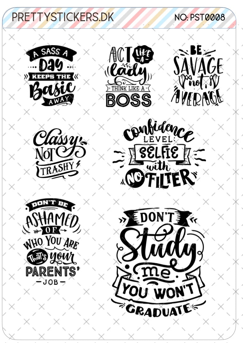 Sassy quote vol 1 - PST0008